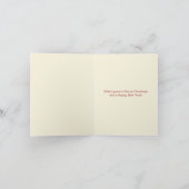 Vintage Weihnachtskarte Feiertagskarte (Innenseite)