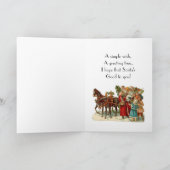 Vintage Weihnachtskarte Feiertagskarte (Innenseite)