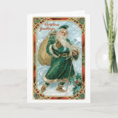 Vintage Weihnachtskarte Feiertagskarte (Vorderseite)