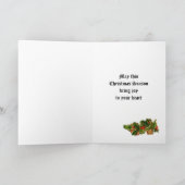 Vintage Weihnachtskarte Feiertagskarte (Innenseite)