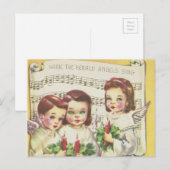 Vintage Weihnachtskarte Feiertagspostkarte (Vorne/Hinten)