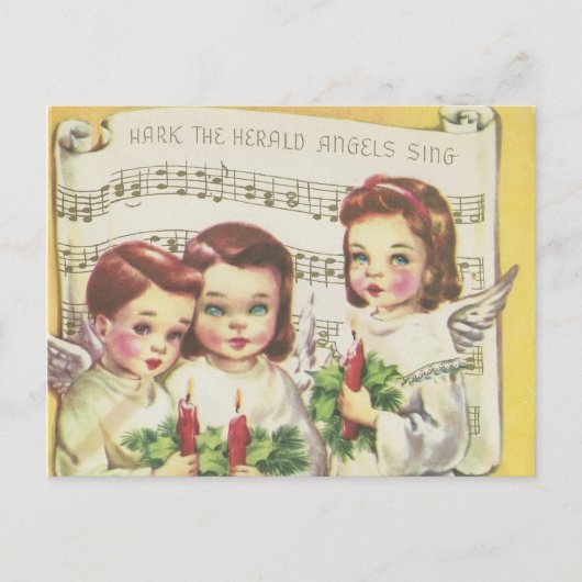 Vintage Weihnachtskarte Feiertagspostkarte (Vorderseite)