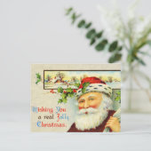 Vintage Weihnachtskarte Feiertagspostkarte (Stehend Vorderseite)