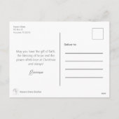 Vintage Weihnachtskarte Feiertagspostkarte (Rückseite)