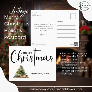 Vintage Weihnachtskarte Feiertagspostkarte