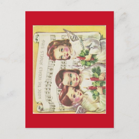 Vintage Weihnachtskarte Feiertagspostkarte (Vorderseite)