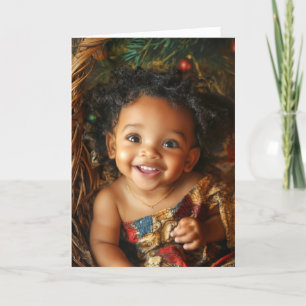 Vintage Weihnachtskarte für Babys Karte