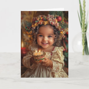 Vintage Weihnachtskarte für Babys Karte