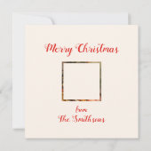 Vintage Weihnachtskarte für Kinder Karte (Rückseite)