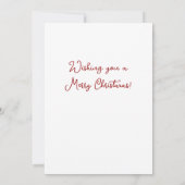 Vintage Weihnachtskarte für Kleinkinder (Rückseite)