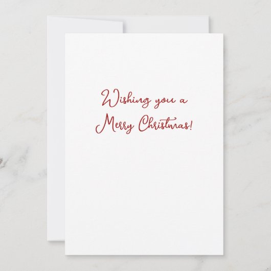 Vintage Weihnachtskarte für Kleinkinder (Rückseite)