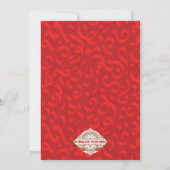 Vintage Weihnachtskarte für Schneemann (Rückseite)