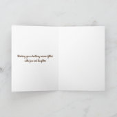 Vintage Weihnachtskarte, Hunde am Weihnachten (Innenseite)