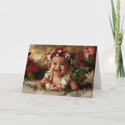 Vintage Weihnachtskarte Karte (Vorderseite)