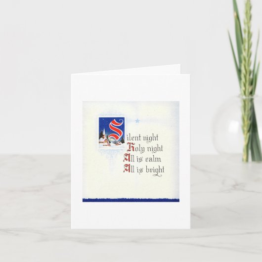 Vintage Weihnachtskarte Karte (Vorderseite)