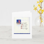Vintage Weihnachtskarte Karte (Gelbe Blume)