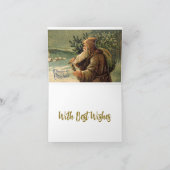 Vintage Weihnachtskarte Karte (Innenseite)