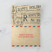 Vintage Weihnachtskarte Karte (Innenseite)