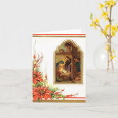 Vintage Weihnachtskarte Karte (Gelbe Blume)