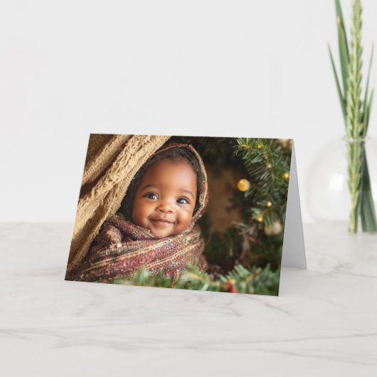 Vintage Weihnachtskarte Karte (Vorderseite)