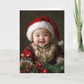 Vintage Weihnachtskarte Karte (Vorderseite)