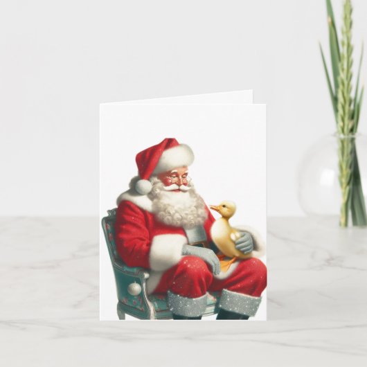 Vintage Weihnachtskarte Karte (Vorderseite)