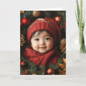 Vintage Weihnachtskarte Karte (Vorderseite)