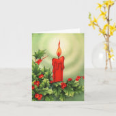 Vintage Weihnachtskarte Karte (Gelbe Blume)