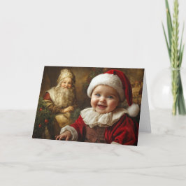Vintage Weihnachtskarte Karte