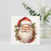 Vintage Weihnachtskarte Karte (Stehend Vorderseite)