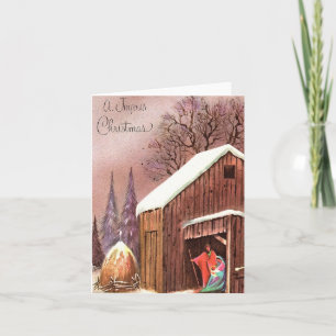 Vintage Weihnachtskarte Karte