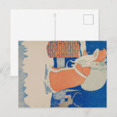 Vintage Weihnachtskarte, Klassische Urlaubskarte Postkarte (Vorne/Hinten)