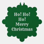 Vintage Weihnachtskarte Ornament Karte (Rückseite)