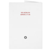 Vintage Weihnachtskarte poinsettia (Hinten)