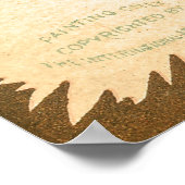 Vintage Weihnachtskarte Poster (Ecke)