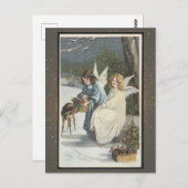 Vintage Weihnachtskarte Postkarte (Vorne/Hinten)