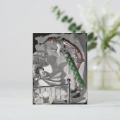 Vintage Weihnachtskarte Postkarte (Stehend Vorderseite)