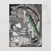 Vintage Weihnachtskarte Postkarte (Vorderseite)