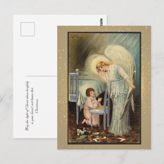 Vintage Weihnachtskarte Postkarte (Vorne/Hinten)