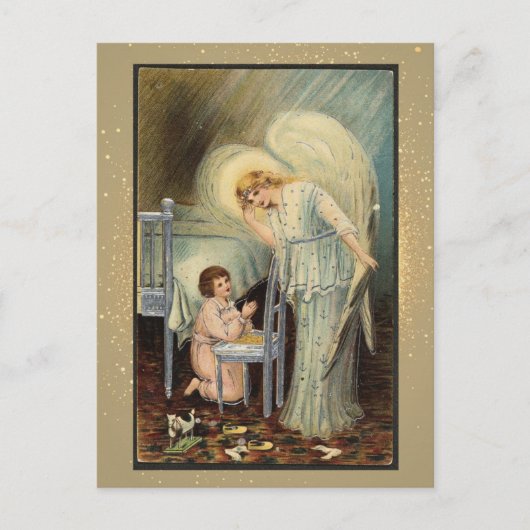 Vintage Weihnachtskarte Postkarte (Vorderseite)