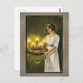 Vintage Weihnachtskarte Postkarte (Vorne/Hinten)