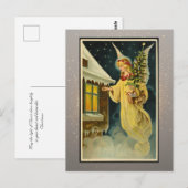 Vintage Weihnachtskarte Postkarte (Vorne/Hinten)