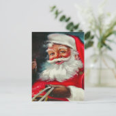 Vintage Weihnachtskarte Postkarte (Stehend Vorderseite)