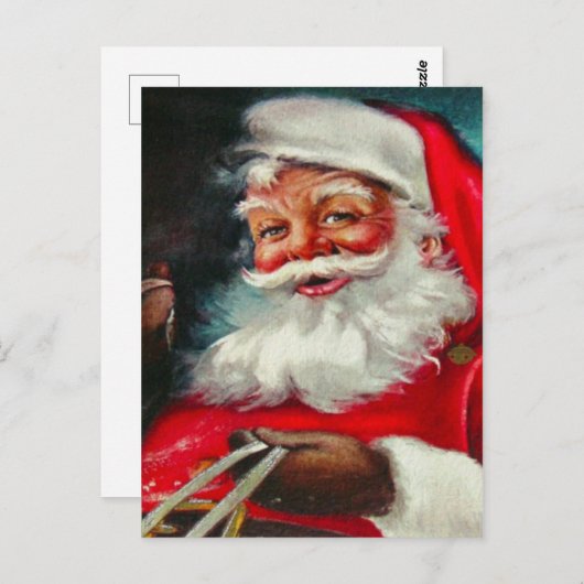 Vintage Weihnachtskarte Postkarte (Vorne/Hinten)