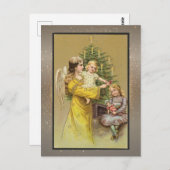 Vintage Weihnachtskarte Postkarte (Vorne/Hinten)