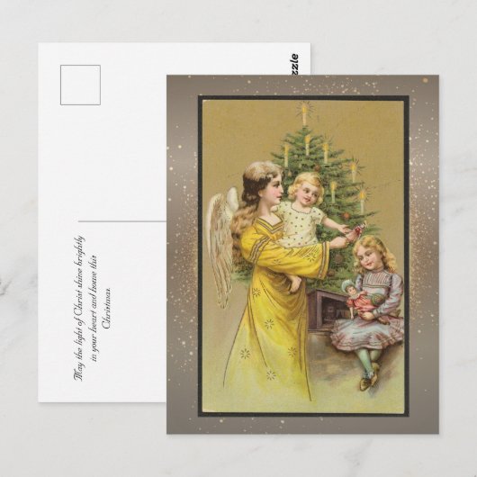 Vintage Weihnachtskarte Postkarte (Vorne/Hinten)