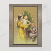 Vintage Weihnachtskarte Postkarte (Vorderseite)
