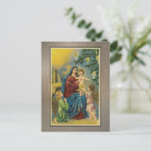 Vintage Weihnachtskarte Postkarte (Stehend Vorderseite)