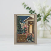 Vintage Weihnachtskarte Postkarte (Stehend Vorderseite)