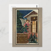 Vintage Weihnachtskarte Postkarte (Vorne/Hinten)